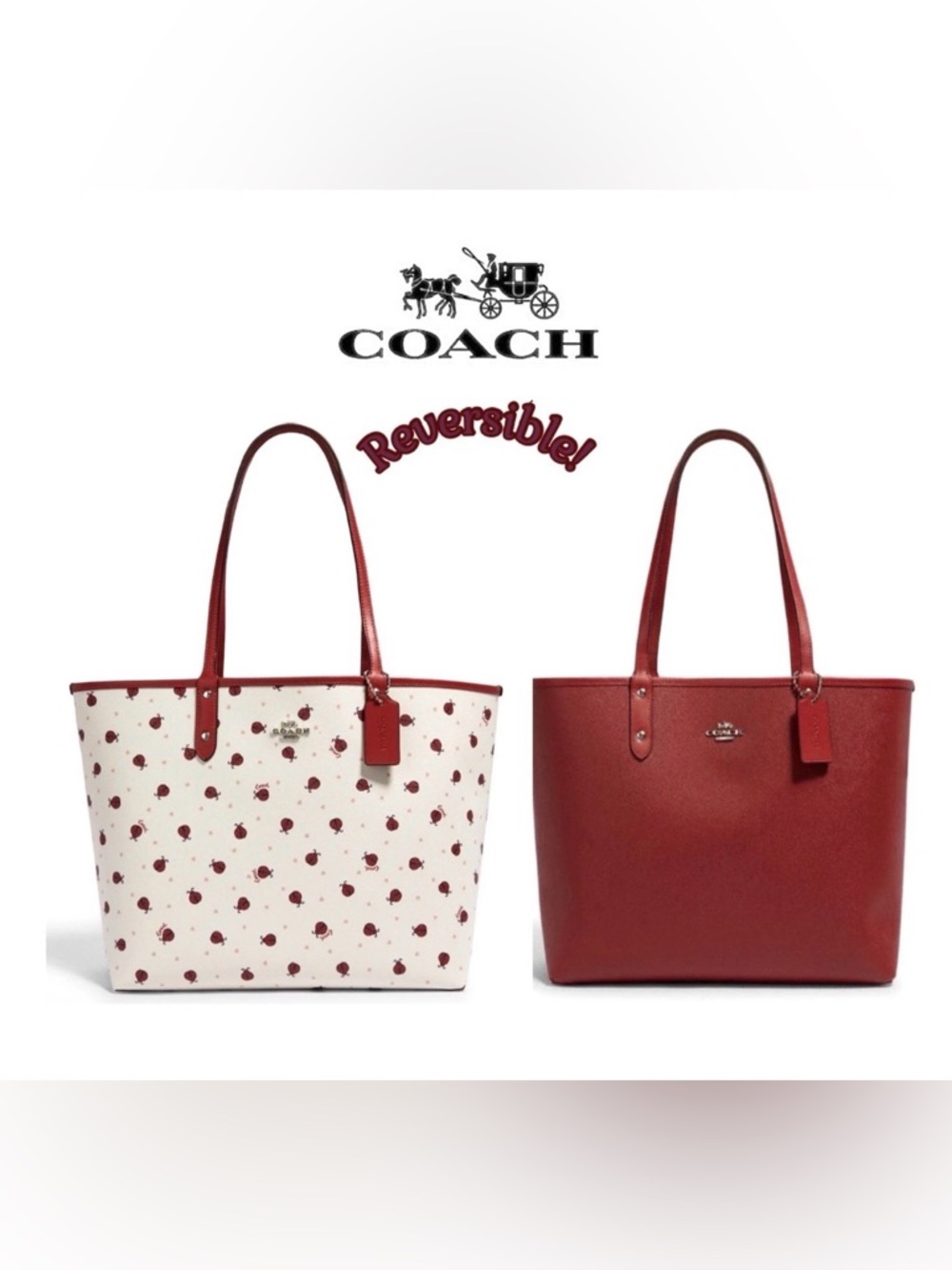Coach Ladybug 🐞 Tote - Picture 5 of 7